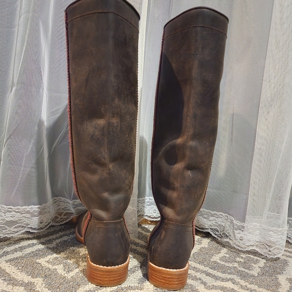 Joie Dark Brown Leather Boots - Picture 2 of 5